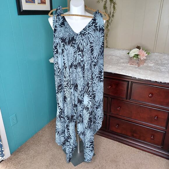 Secret Beach Hawaii Ikat Batik One Piece Summer Romper Jumpsuit Beach Coverup OS - Picture 8 of 8